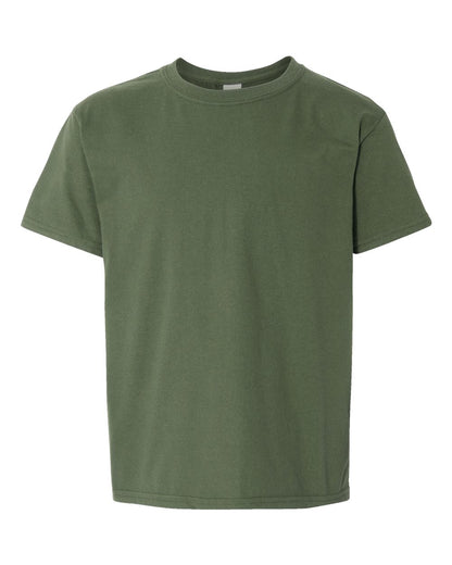 Gildan Youth Softstyle® T-Shirt 64000B #color_Military Green