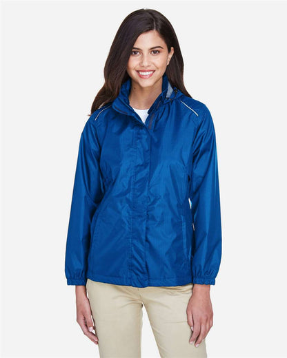 CORE365 Women's Climate Seam-Sealed Lightweight Variegated Ripstop Jacket 78185 #colormdl_True Royal