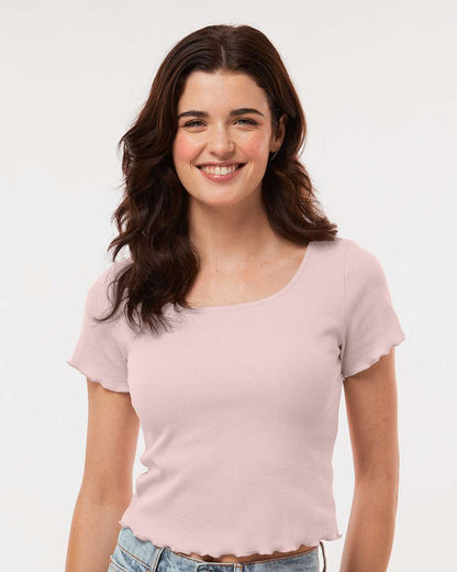 Boxercraft Women's Baby Rib T-Shirt BW2403 #colormdl_Blush