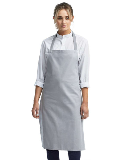 Artisan Collection by Reprime Organic Cotton Bib Apron RP102 #colormdl_Silver