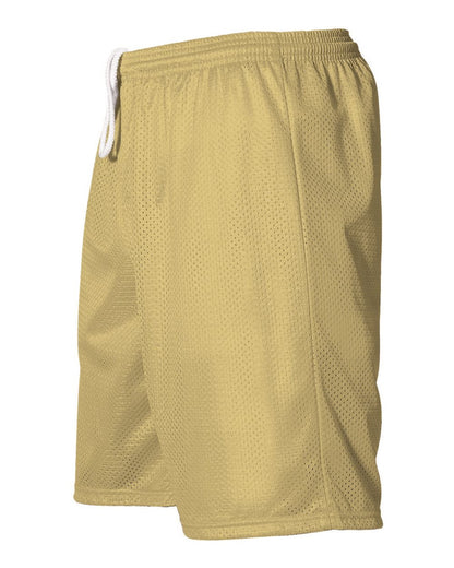 Alleson Athletic Men's Mesh Shorts 567P #color_Vegas Gold