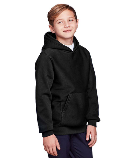 Team 365 Youth Zone HydroSport™ Heavyweight Hooded Sweatshirt TT96Y #colormdl_Black