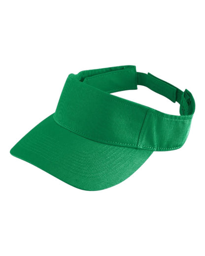 Augusta Sportswear Sport Twill Visor 6225 #color_Kelly