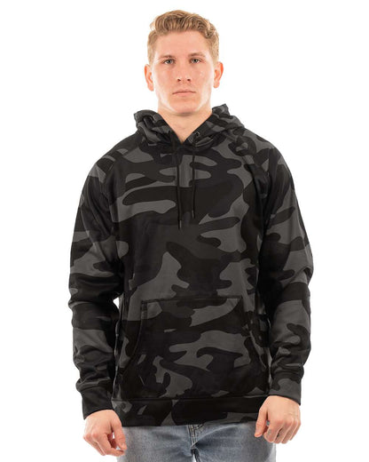 Burnside Performance Raglan Pullover Sweatshirt 8670 #color_Black Camo