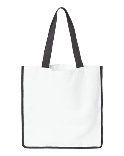 Liberty Bags Sublimation Medium Tote PSB1516 #color_White/ Black
