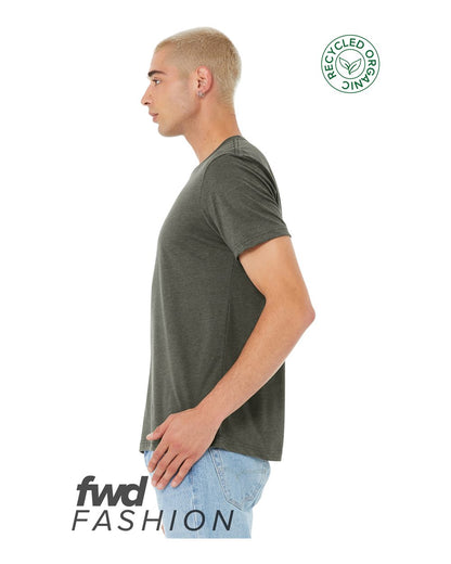 BELLA + CANVAS FWD Fashion Jersey Recycled Organic Tee 3001RCY #colormdl_Heather Military Green