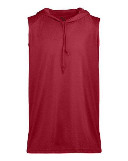 Badger Youth B-Core Sleeveless Hooded T-Shirt 2108 #color_Red