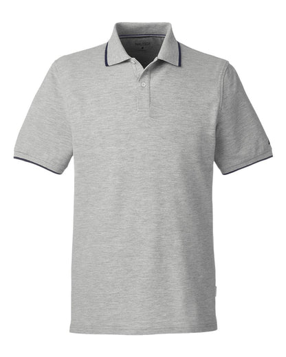 Nautica Men's Deck Polo N17165 #color_Oxford Heather