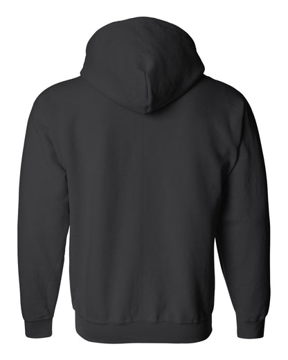 Gildan Unisex Heavy Blend™ Full-Zip Hooded Sweatshirt 18600 #color_Black