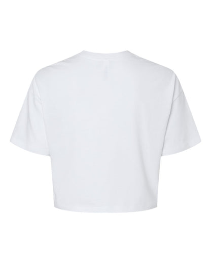 BELLA + CANVAS Women's Jersey Crop Tee 6482 #color_White