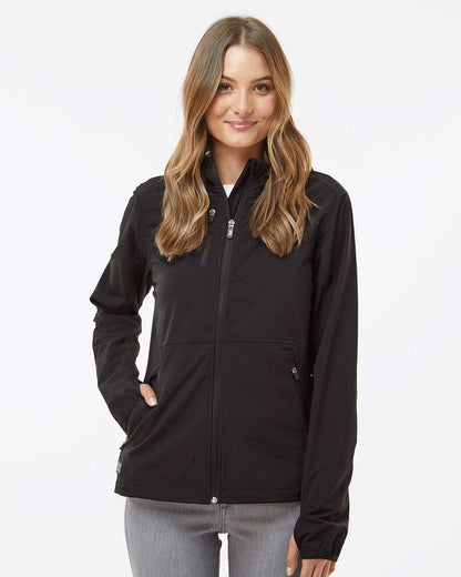 DRI DUCK Women's Ascent Soft Shell Hooded Jacket 9411 #colormdl_Black