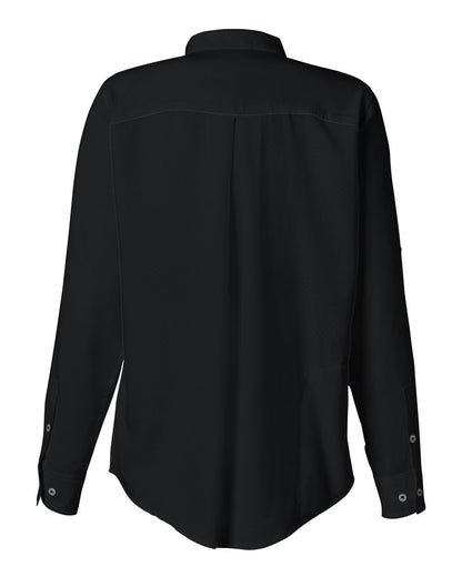 HUK Women's Tide Point Long Sleeve Shirt H615006 #color_Black
