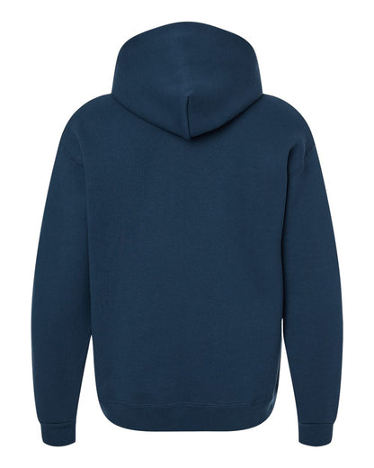 JERZEES Unisex Rugged Hooded Sweatshirt H12MR #color_Washed Navy