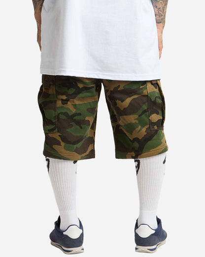 Shaka Wear Men's Fleece Cargo Shorts SHFCS #colormdl_Camo Green