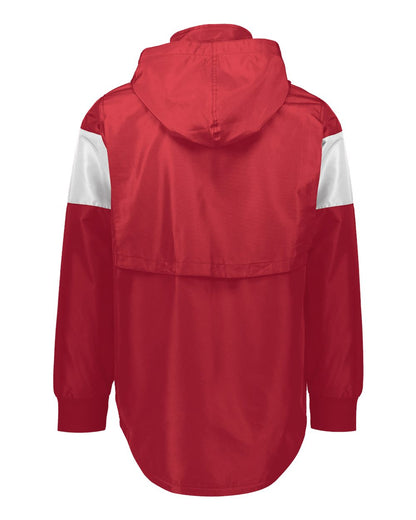 Holloway Men's Potomac Hooded Jacket 229527 #color_Scarlet/ White