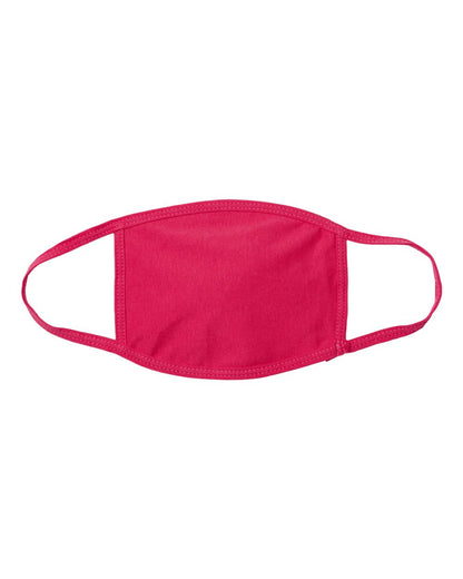 Bayside USA-Made 100% Cotton Face Mask 1900 #color_Bright Pink