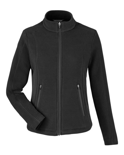 Devon & Jones Women's CrownLux Performance® Fleece Full-Zip Jacket DG730W #color_Black