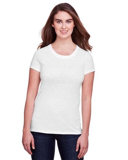 Threadfast Apparel Women's Tri-Blend T-Shirt 202A #colormdl_Solid White Triblend