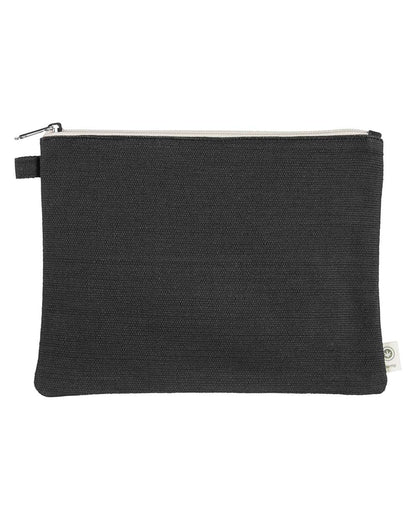 econscious Hemp Pouch EC8402 #color_Black/ Natural