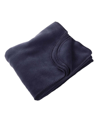 Harriton Fleece Blanket M999 #color_Navy