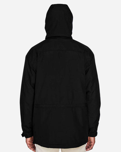 North End Men's 3-in-1 Parka with Dobby Trim 88007 #colormdl_Black
