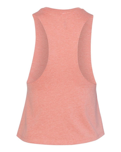 BELLA + CANVAS Women's Racerback Crop Tank 6682 #color_Heather Sunset