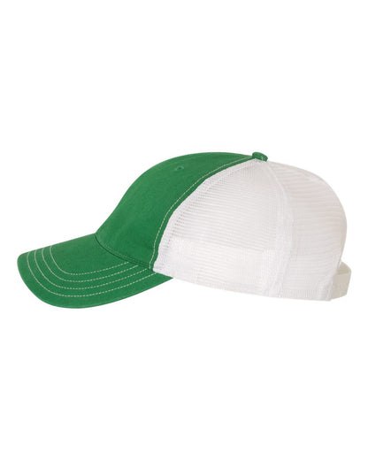 Richardson Garment-Washed Trucker Cap 111 #color_Kelly/ White