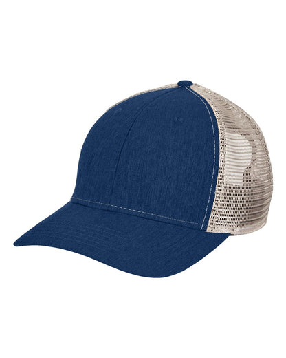 Big Accessories Sport Trucker Cap BA540 #color_Navy/ Tan