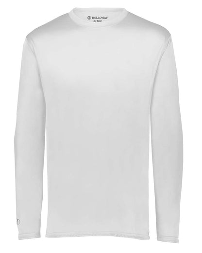 Holloway Youth Momentum Long Sleeve T-Shirt 222823 #color_White