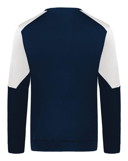 Holloway Men's Momentum Team Crewneck Sweatshirt 223525 #color_Navy/ White