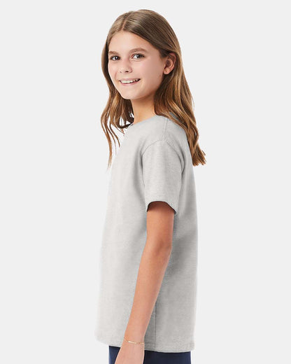 Hanes Essential-T Youth T-Shirt 5480 #colormdl_Ash