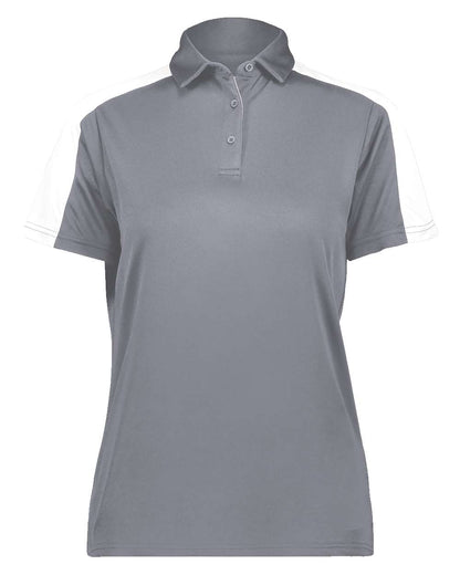 Augusta Sportswear Women's Two-Tone Vital Polo 5029 #color_Graphite/ White