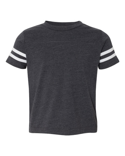 Rabbit Skins Toddler Football Fine Jersey Tee 3037 #color_Vintage Navy/ White