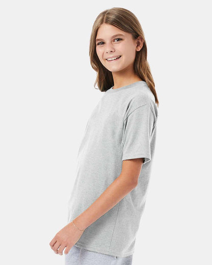 Hanes Youth Perfect-T T-Shirt 498Y #colormdl_Ash