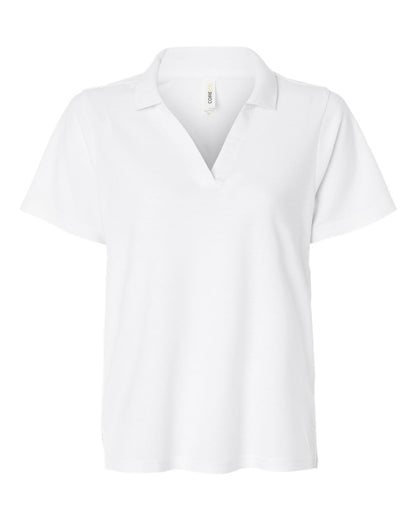 CORE365 Women's Resolve CVC Performance Pique Polo CE106W #color_White