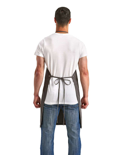 Artisan Collection by Reprime Artisan's Choice Double Pocket Canvas Apron RP181 #colormdl_Dark Grey