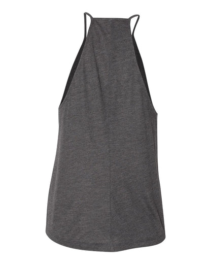 BELLA + CANVAS Women's Flowy High-Neck Tank 8809 #color_Dark Grey Heather