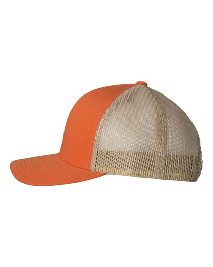 YP Classics Retro Trucker Cap 6606 #color_Rustic Orange/ Khaki