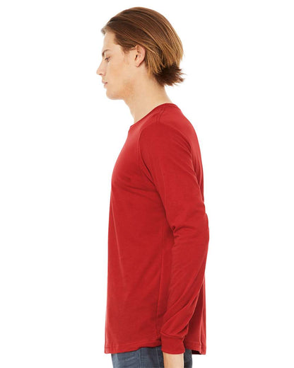 BELLA + CANVAS Jersey Long Sleeve Tee 3501 #colormdl_Red