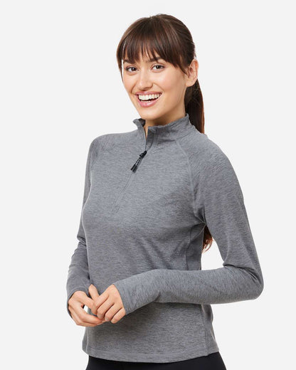 Glyder Women's Fairway Marbled Jersey Quarter-Zip Pullover PDP8023 #colormdl_Ash Grey Marble