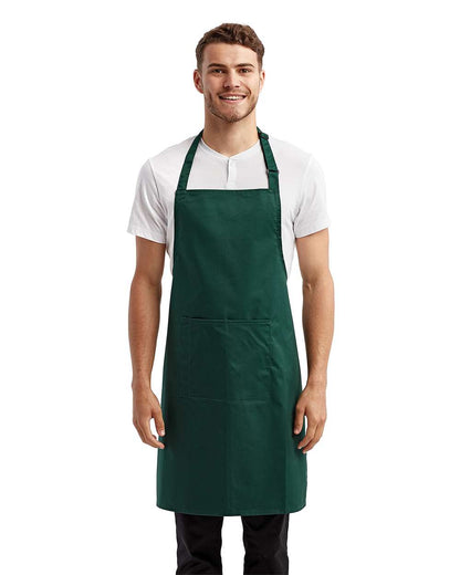 Artisan Collection by Reprime Recycled Pocket Bib Apron RP154 #colormdl_Bottle