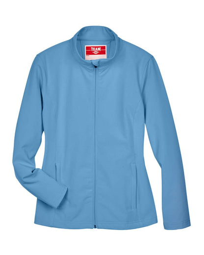 Team 365 Women's Leader Soft Shell Jacket TT80W #color_Sport Light Blue