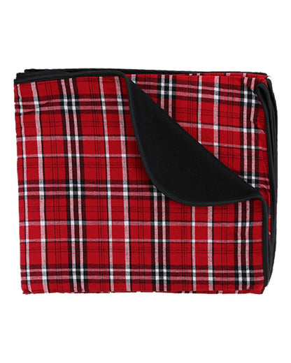 Boxercraft Flannel Blanket FB250 #color_Red/ Black