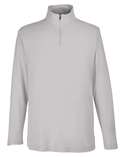 CORE365 Men's Fusion ChromaSoft™ Pique Quarter-Zip Pullover CE405 #color_Platinum