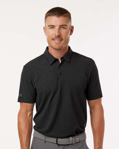 Adidas Men's Blended Printed Polo A702 #colormdl_Black