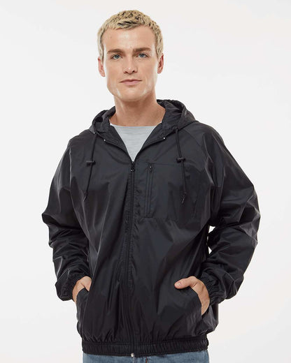 Burnside Mentor Hooded Coach's Jacket 9728 #colormdl_Black