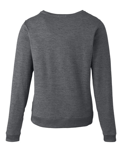 Puma Golf Women's Cloudspun Crewneck Sweatshirt 599267 #color_Puma Black Heather