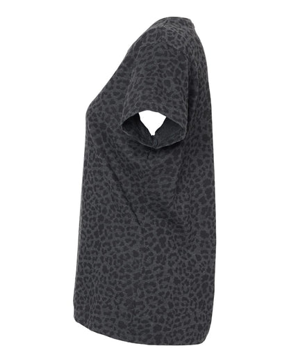 LAT Women's Fine Jersey Tee 3516 #color_Black Leopard