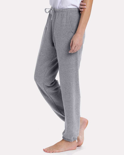 Next Level Women's Laguna Sueded Sweatpants 9884 #colormdl_Heather Grey