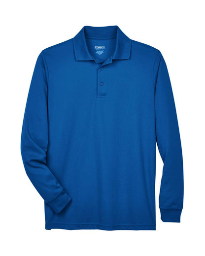 CORE365 Men's Pinnacle Performance Long Sleeve Piqué Polo 88192 #color_True Royal